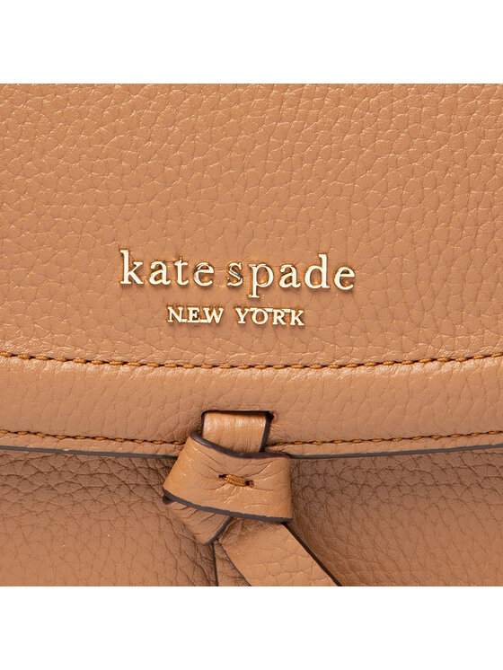 Kate Spade Torebka Knott Pebbled Leather Flap Cro K6830 Brązowy zdjęcie nr 3
