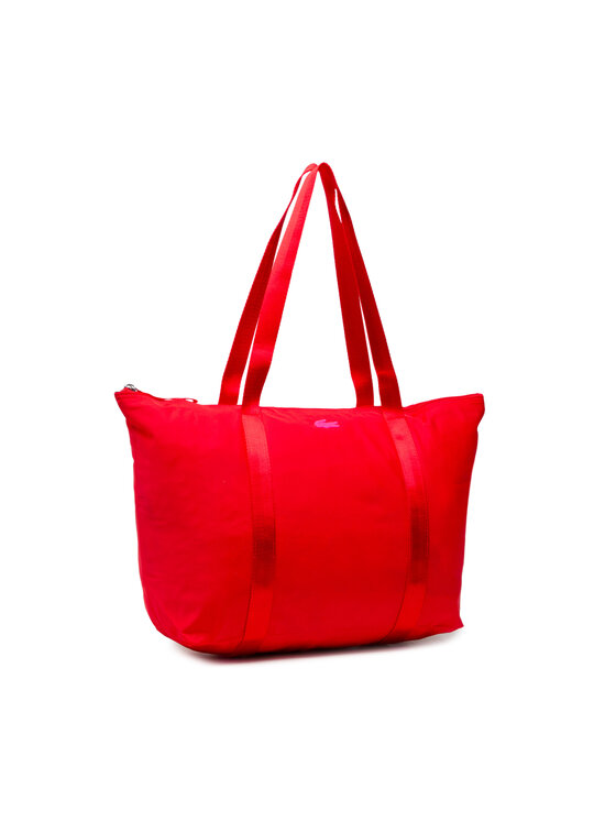 Lacoste Torebka L Shopping Bag NF3618YA Czerwony zdjęcie nr 2