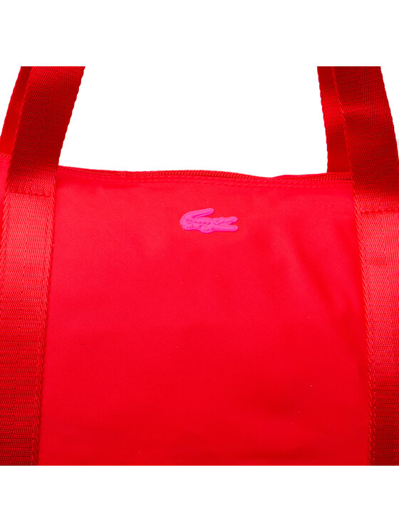 Lacoste Torebka L Shopping Bag NF3618YA Czerwony zdjęcie nr 3