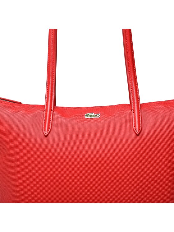 Lacoste Torebka Vertical Shopping Bag NF1890PO Czerwony zdjęcie nr 2