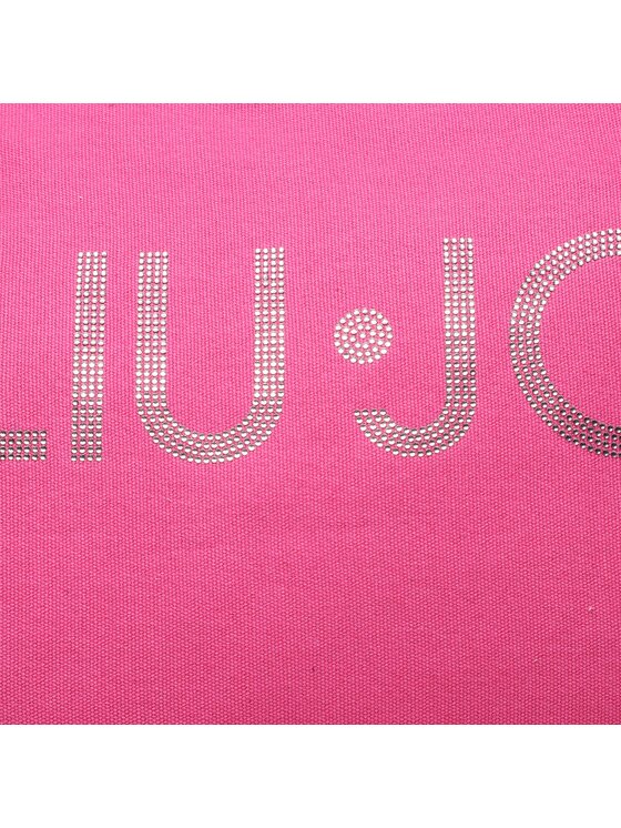 Liu Jo Torebka L Tote Canvas Logo S 2A3113 T0300 Różowy zdjęcie nr 2