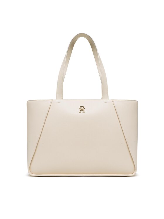 Tommy Hilfiger Torebka Casual Tote AW0AW14176 Beżowy