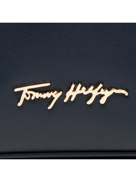 Tommy Hilfiger Torebka Luxe Leather Bucket AW0AW12307 Granatowy zdjęcie nr 2