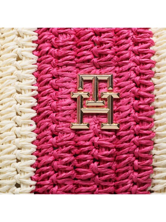 Tommy Hilfiger Torebka Th City Summer Tote Crochet AW0AW15128 Różowy zdjęcie nr 2