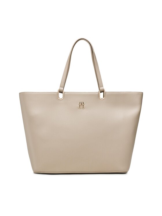 Tommy Hilfiger Torebka Th Timeless Med Tote AW0AW14478 Beżowy
