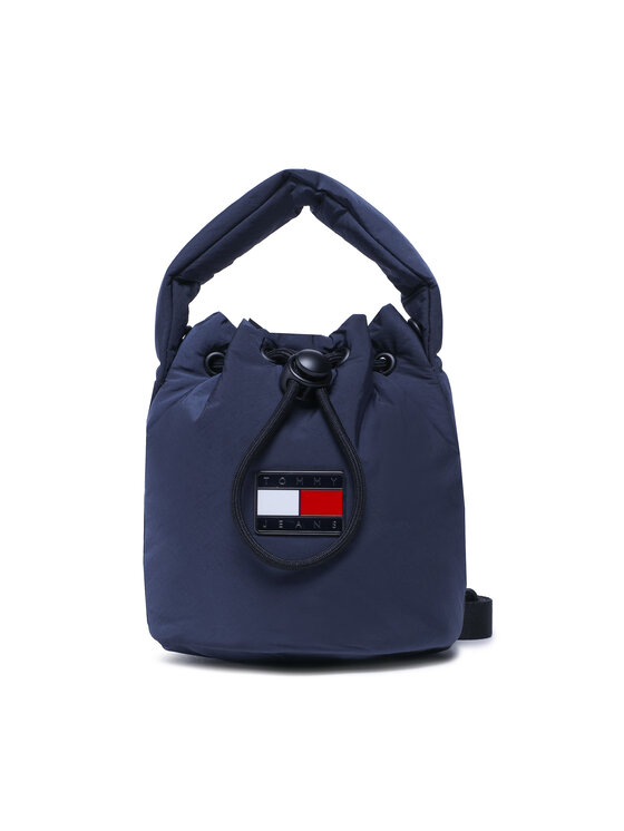Tommy Jeans Torebka Hype Conscious Bucket Bag AW0AW14142 Granatowy